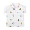Boys and Girls Animal Short-Sleeved Polo Shirts T-Shirts Summer New Style Children's Clothing Medium and Large Children's Baby Tops Half-Sleeved 345