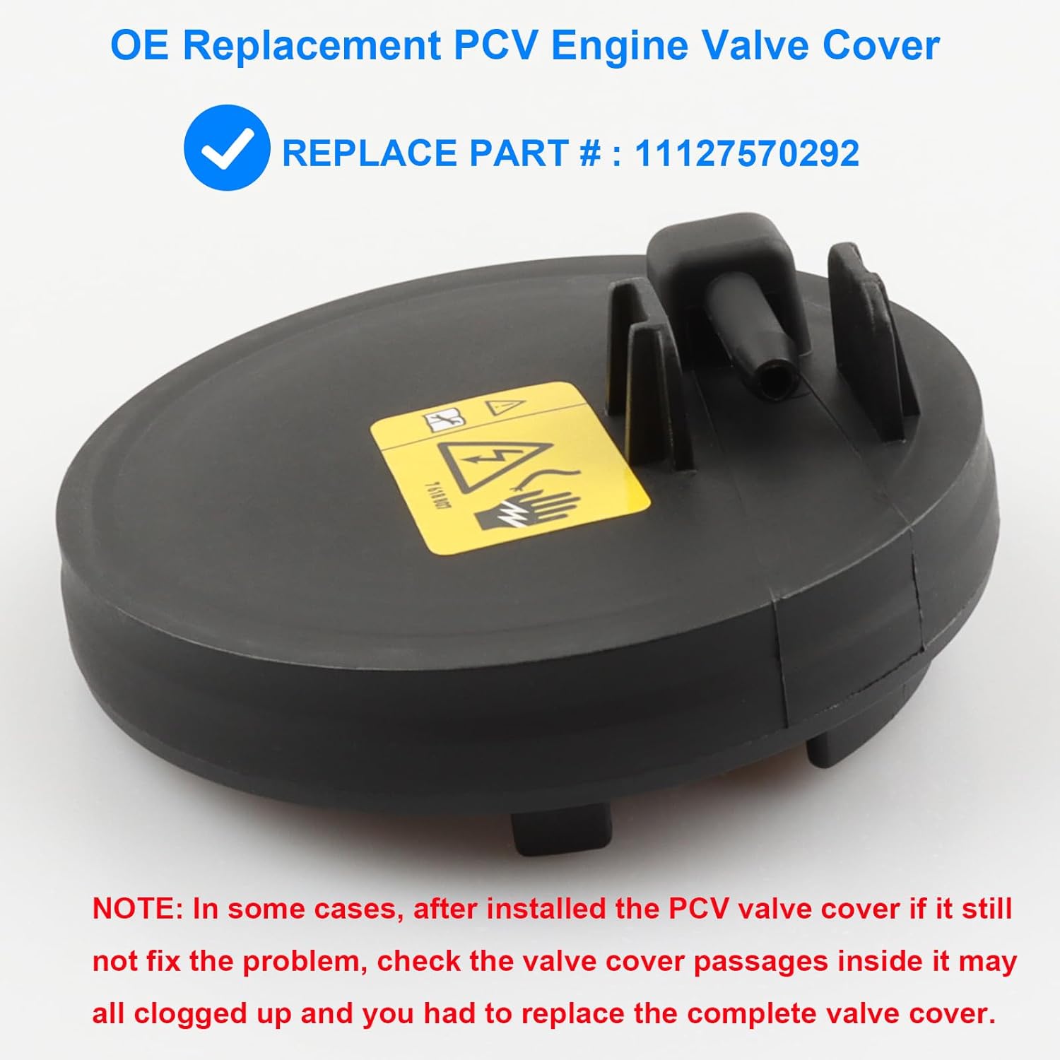 

PCV Valve Diaphragm Cap Cover Compatible with BMW N55 3.0L Twin-Turbo - 2011-2013 135i, 2011-2015 335i 535i, 2011-2015 X3 X5 X6, 2012-2015 640i,
