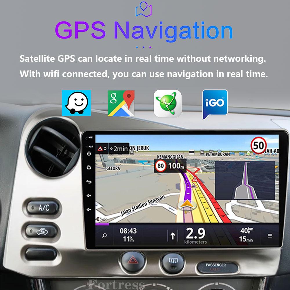 Dla PONTIAC Vibe 2003 - 2004 dla TOYOTA Matrix 2003 - 2008 System Android QLED IPS Ekran Dotykowy GPS Navi Radio Samochodowe Odtwarzacz Multimedialny