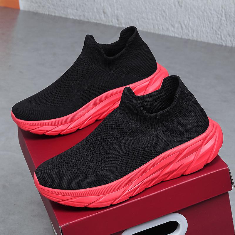Fashion Men's and Women's Breathable Sports Casual Mesh Shoes Spring and Autumn Soft Sole Lightweight Non-slip Pair Running Shoes