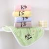 Cartoon Children's Face Towel Soft Absorbent Coral Fleece Embroidered Hair Home School Students Foreign Trade
