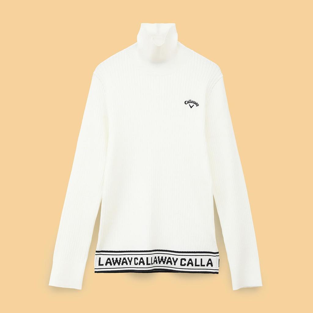 Callaway High Neck Knit Golf C24218202 Women's (Plain Knit) / / 1030_White