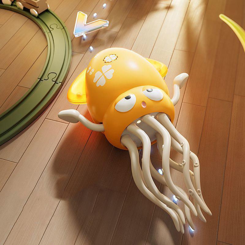 Trendy Dancing Squid Wiggly Wonder Octopus Toy with LED Lights and Music Kids Electronic Pet Toys Interactive Development Toys