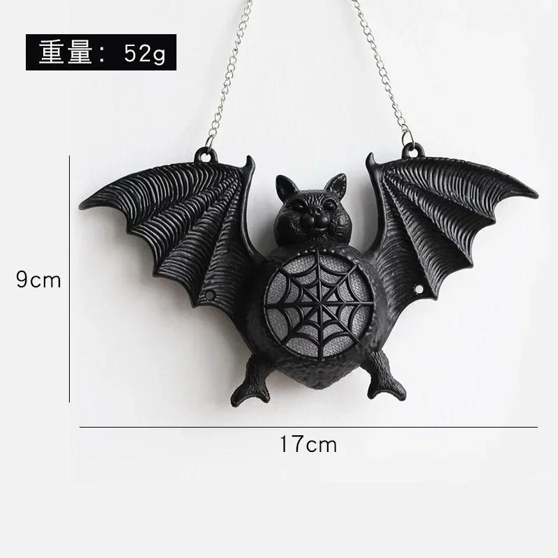 New Halloween Luminous Bat Light Colorful Gradient Plastic Bat Pendant Pendant Ghost Festival Decoration Props Bat