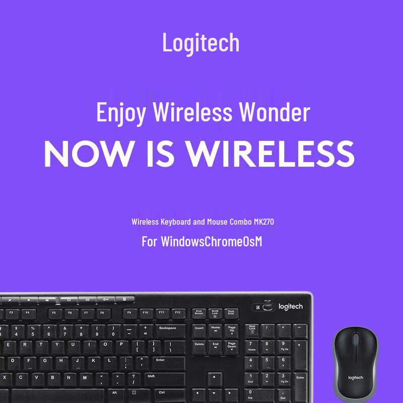 

Logitech MK270 Wireless Keyboard and Mouse Combo