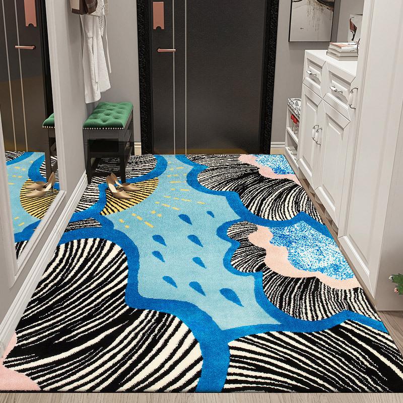 Leichte Luxus-Fußmatte Teppich Wohnzimmer Schlafzimmer Badezimmer Matte Flur Fußmatte Matten Home Entranc Teppich