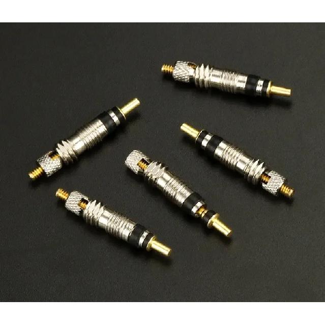 Brass Presta Valve Core Set W/ Aluminum Remover N Rubber O-ring Optional MTB Road Bike Tubeless Tire Replacements Parts