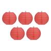4 Inch Red Paper Lanterns Decorative Round Chinese Lanterns for Birthday Weddings