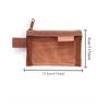 Square Solid Color Mesh Storage Bag Portable Zipper Coin Purse ID Card Credit Card Storage Bag Stationery Storage Box