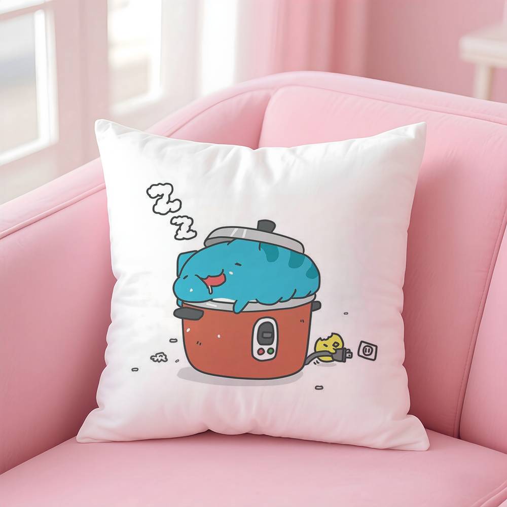 Anime B-Bugcat C-Capoo Pillow Case Pattern Printing Pillowcase Living Room Sofa Cushion Cover Bedroom Room Decor