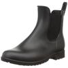 [Oriental Traffic] Rain Shoes Boots, Rain and Sunny, Non-Slip, Large and Small Sizes, Comfortable for Walking, Side Gore, R-0015, Women's, Black,