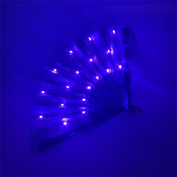 LED Light Up Rose Lace Florals Hand Fan Luminous Costumes for Wedding