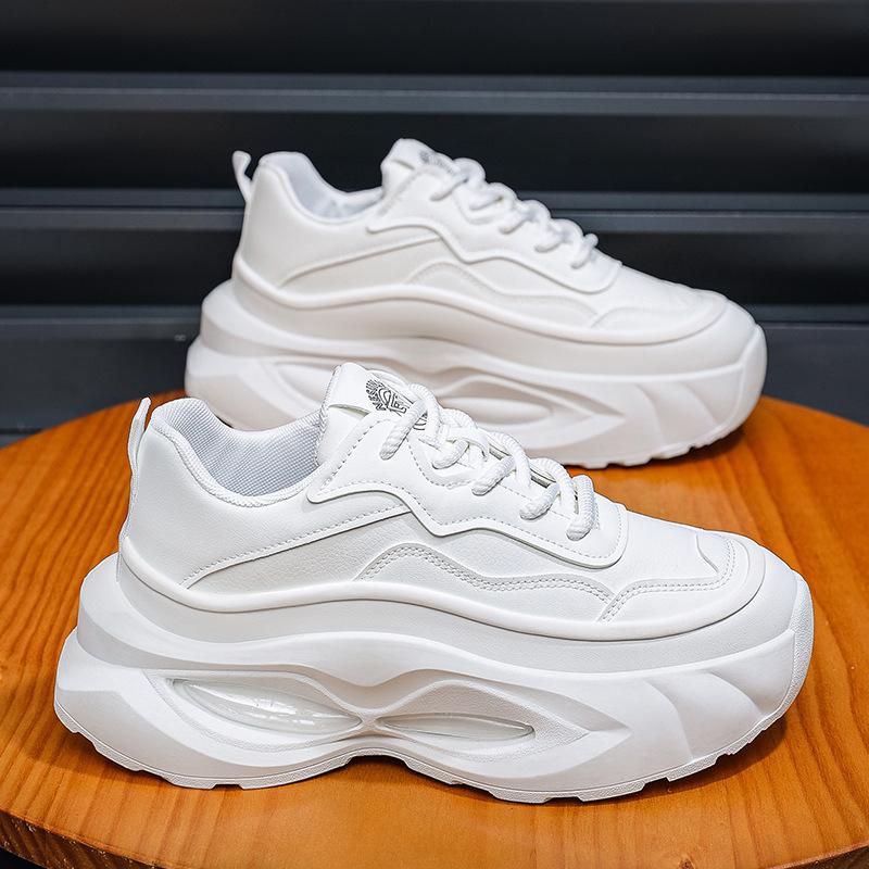 2025 summer new sports shoes men's versatile running shoes platform trend dad shoes youth sports shoes