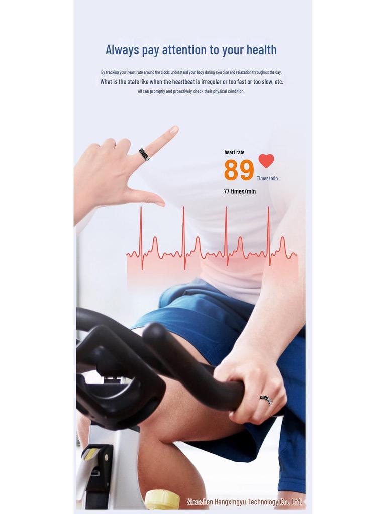 Touchscreen Smart Ring: Heart Rate, Blood Oxygen, Sleep, Exercise Tracking, E-book, Remote Photo, Magnetic Fast Charging - Douyin/TK Compatible