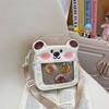 Süße Bären-Umhängetasche für Damen Kinder Lässige und Einfache Crossbody-Taschen Modische und Vielseitige Mini-Tasche für den Täglichen Gebrauch