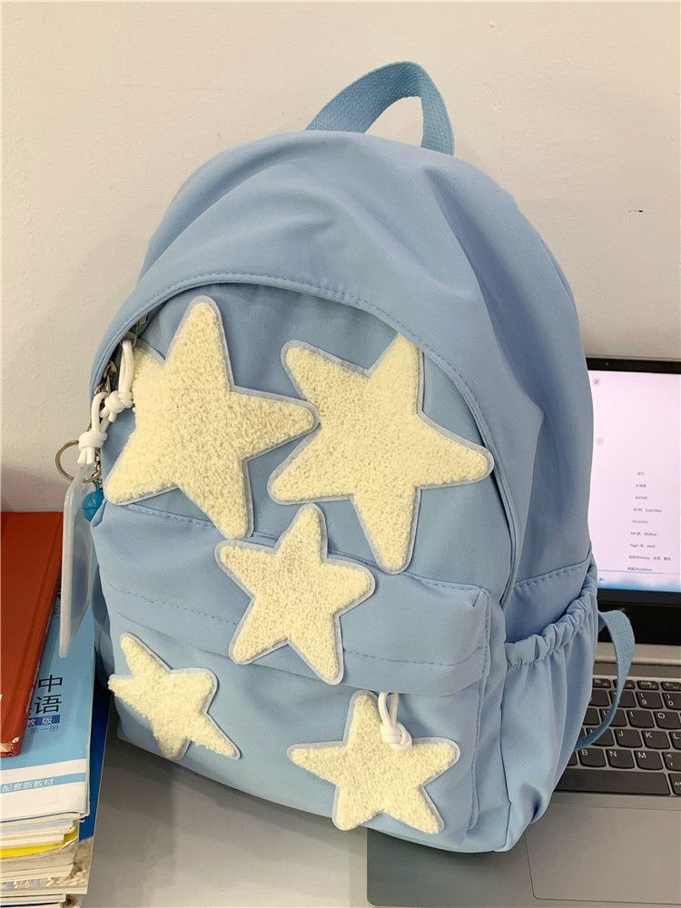 Schoolbag Japanese cute girl niche homemade pentagram backpack ins versatile college student schoolbag female high school backpack