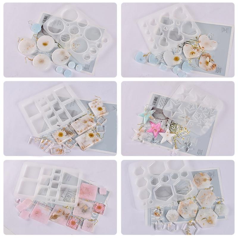 Oorbelhanger epoxy siliconen mal 3D gietmal DIY knutselaccessoires hars mal sieraden maken accessoires