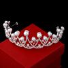 New Style Bridal Pearl Headband Crown Alloy Headband Dress Accessories
