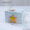 Ocean Style Mediterranean Desktop Wooden Jewelry and Candy Storage Box