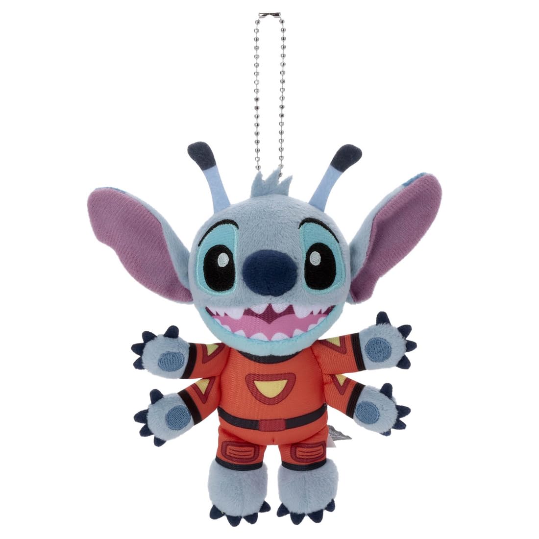 Takara Tomy Arts Disney Character Petit Pop Ball Chain Mascot Disney Stitch 14cm (Red Suit) Height Approx.
