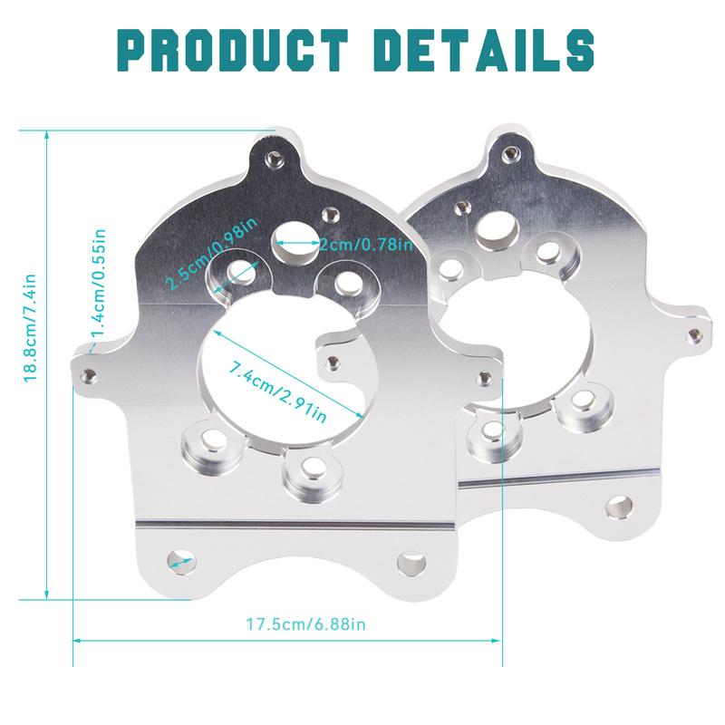Rear Brake Caliper Mounting Bracket Conversion High Performance for SN95 Cobra GT V6