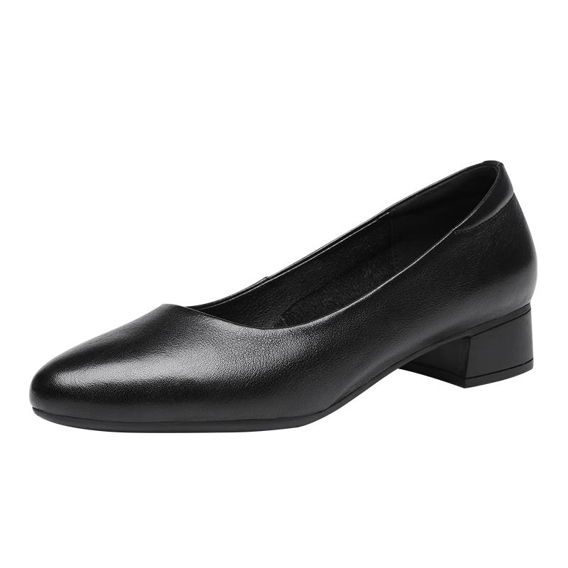 Red Dragonfly Women s Commuter Slip-on Mid-Heel Leather Pumps 38