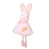 Plush Rabbit Doll Pendant Cute Happy Easter Decoration Easter Long Legs Bunny Doll  Children Gift