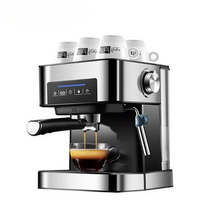 1,5L Husholdningskaffemaskine Halvautomatisk Italiensk Espresso Kaffemaskine 20Bar Tryk Cappuccino Moka Damp Mælkeskummer