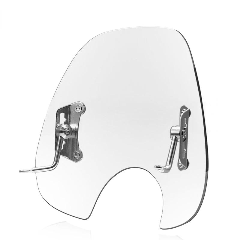 Motorcycles Windshield Extension Windshield Airflows Adjustable Windscreen Wind Deflector Fits for NS125LA чистый