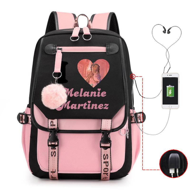 Peripheral Printed Backpack Female Fashion Student Multifunctional Casual School Bag
