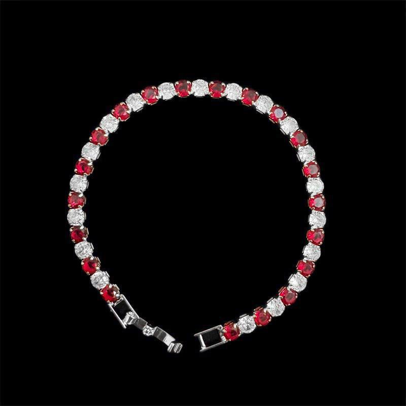 Gold-Plated Copper Bracelet with Cubic Zirconia Gems: Elegant and Versatile Fashion Accessory