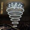 Modern Luxury Gold Ceiling Chandeliers New LED Lighting Crystal Hanging Lamps for Staircase Home Decor Lustres for Living Room