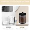 10oz Qtip Holder with Lids Restroom Bedroom Vanity Organizer Clear Plastic Apothecary Jar Set for Cotton Ball/Cotton Swab/Floss