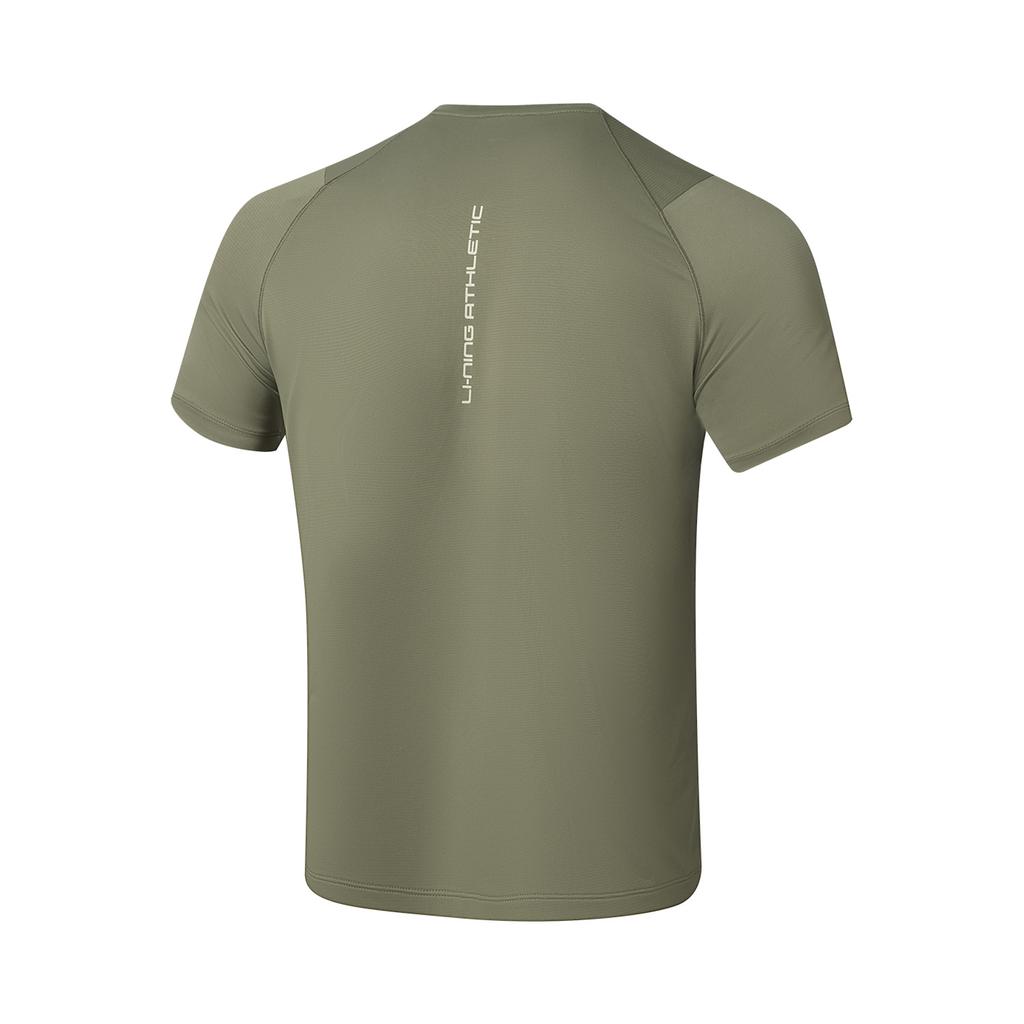 Li-Ning Fashion Round Neck Quick-Dry Soft Comfortable Short Sleeve T-Shirt Men tops ATSWA73-8