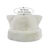 Fashion Warm Winter Hat Thicken Cute Ears Fluffy Fur Bucket Hat Soft Snowy Day Berets Women