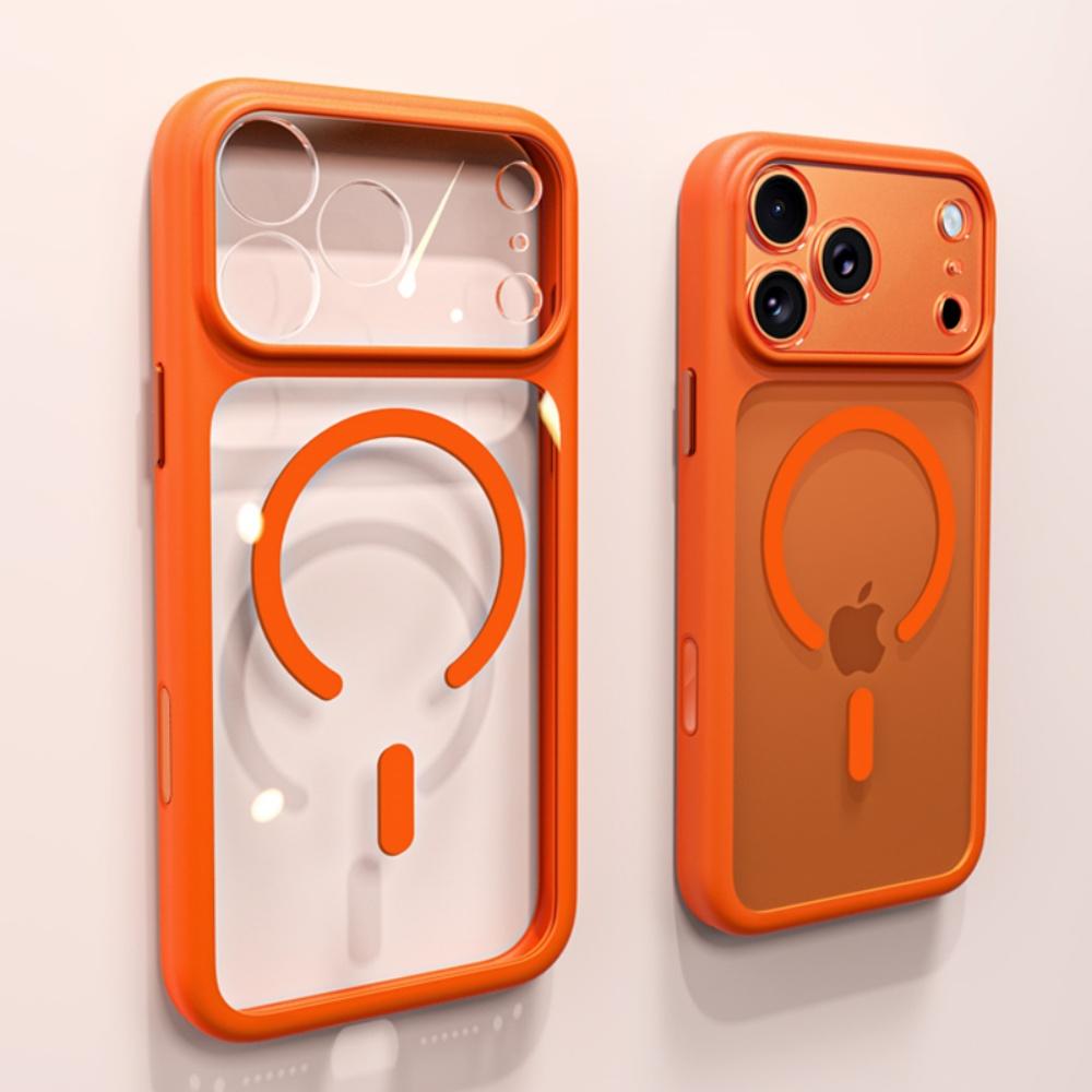 

Magnetic Wireless Charging Case For iPhone 17 16 Pro Max For Magsafe Clear Acrylic Back Soft Bumper Cases for iphone 17 16 Pro iPhone17