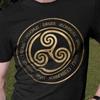 Celtic Gods Ancient Celtic Gods and Goddesses Triskelion Symbol T-Shirt