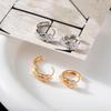 Ear Cuff alla Moda Coreano da Donna con Diamanti Zirconi - Design Minimalista alla Moda