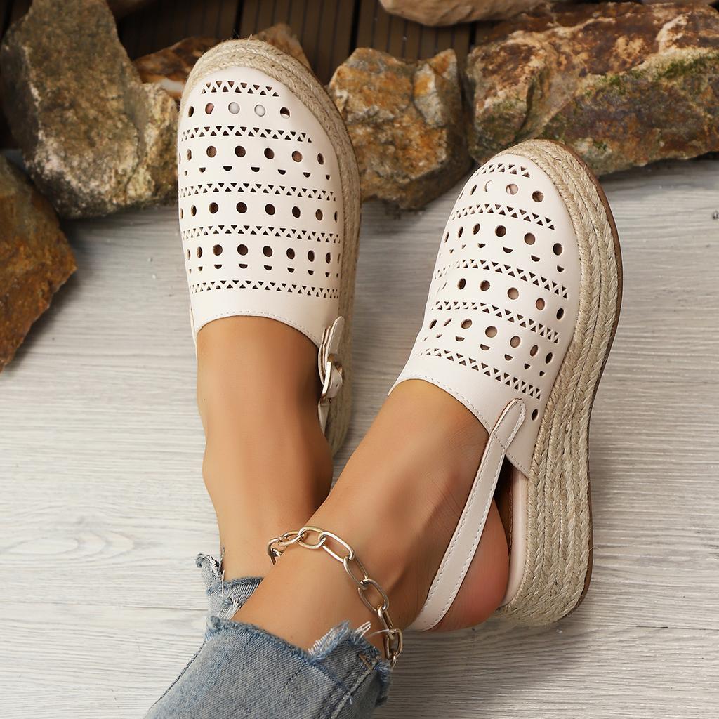 Fashion Women Sandals Hollow Out Breathable Slippers Summer Outdoor Causal Wear Shoes Bottom Casual Thong Sandals Sandalias De Mujer