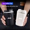 380ML Coffee Mug Car Vacuum Cup 304 Stainless Steel Thermos For Grand Cherokee Wrangler JK Gladiator Compass Renegade Recon
