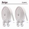 1/2Pair 8MM Flat No Tie Shoelaces Elastic Shoelace Metal Buckle Shoelaces Without Ties Sneakers Children Laces Shoe Accessories