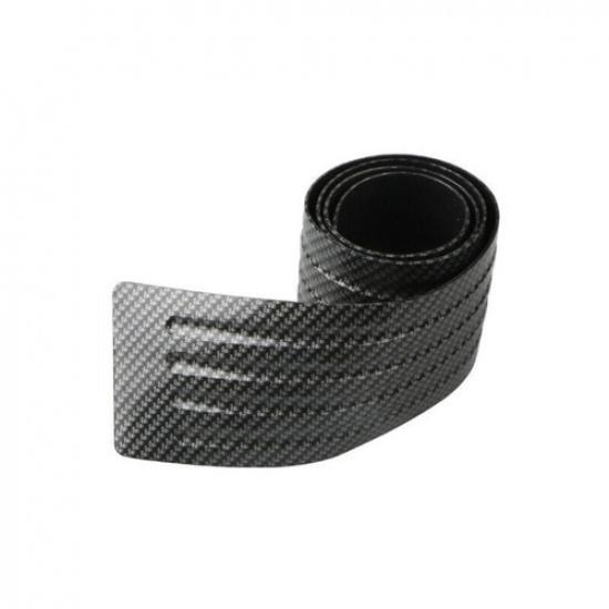 Carbon Fiber Rubber Rear Bumper Sill Plate Protector For Toyota Camry 2018-