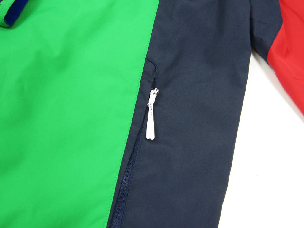 POLO RALPH LAUREN Big Pony Print Paneled Windbreaker Size Multicolor Men's Jacket, Small, 0101952, [Used]