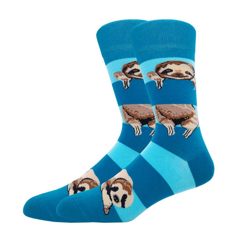 Modă Bărbați Toamnă Iarnă Șosete Skateboard Fericit Creativ Pinguin delfin rechin koala Șosete Noutate Echipaj Amuzant Șosete Bărbătești