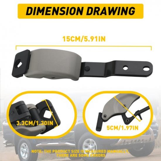 GREY REAR CAB QUARTER WINDOWS LATCH LOCK Fit TOYOTA TACOMA 2001-04 62910-35032 V