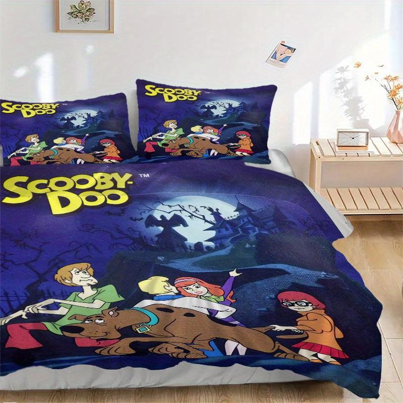 

Набор из 3 предметов: Пододеяльник Scooby Doo Mystery - Мягкое и уютное постельное белье для спальни, гостевой комнаты и общежития, 3-piece Set 1 Пододеяльник + 2 Наволочки 135x200cm