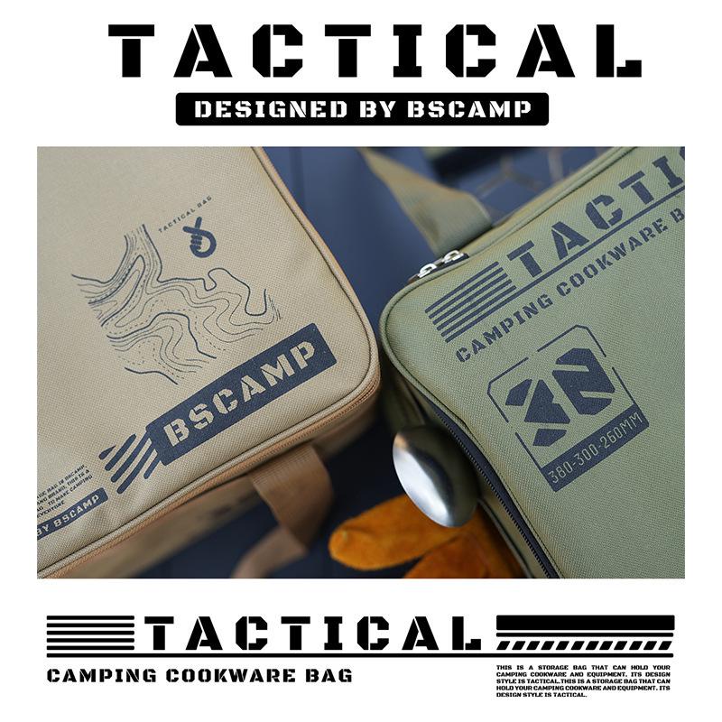 30L Outdoor Storage Bag for Cookware and Gas Cans - Anti-Collision Camping Picnic Bag