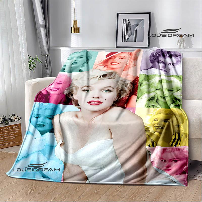 Marilyn Monroe Printed blankets picnic blanket Warm Flannel blankets Soft and comfortable blanket bed linings Birthday Gift