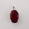 Mocambik Granat Ädelsten Silverhänge, 925 Sterling Silver Handgjort Hänge För Kvinnor, Gåva Till Henne PP-64-10