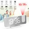 Alarm Clock Multifunctional Electronic Digital Clock Luminous Alarm Clock Radio Projection Clock DC5V Power Supply